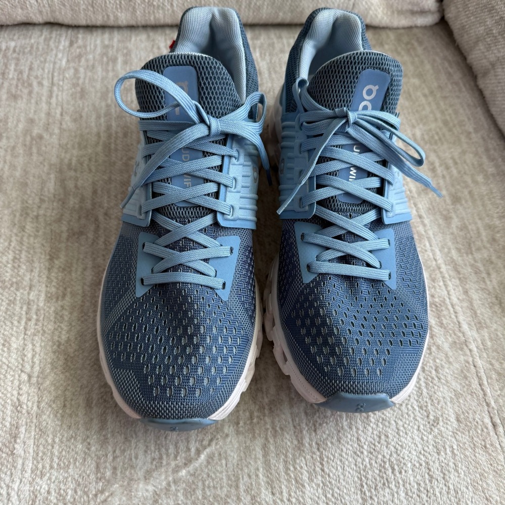 On Cloud Womens Blue Grey Running Shoes Sneakers SZ 8 - Picture 2 of 6